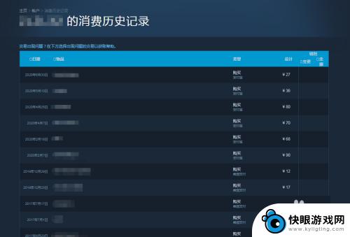 steam历史消费 Steam购买记录怎么查找