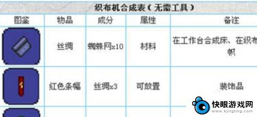 泰拉瑞亚裁缝机怎么弄 泰拉瑞亚织布机怎么使用